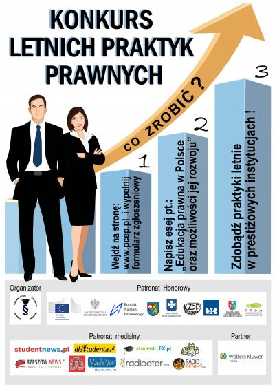 Konkurs Letnich Praktyk Prawnych - plakat