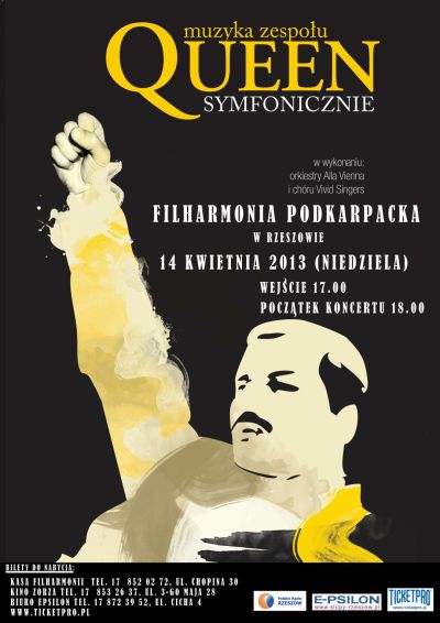 Queen symfonicznie Rzeszow plakat 