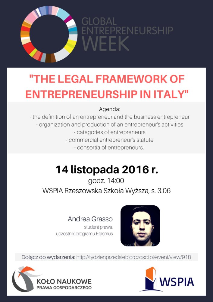 The legal framework of entreneurship in Italy